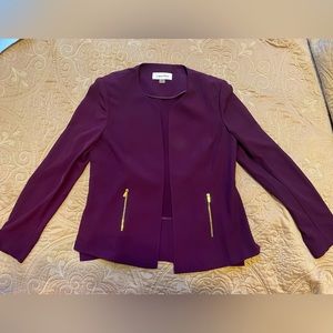 Purple calvin klien business jacket